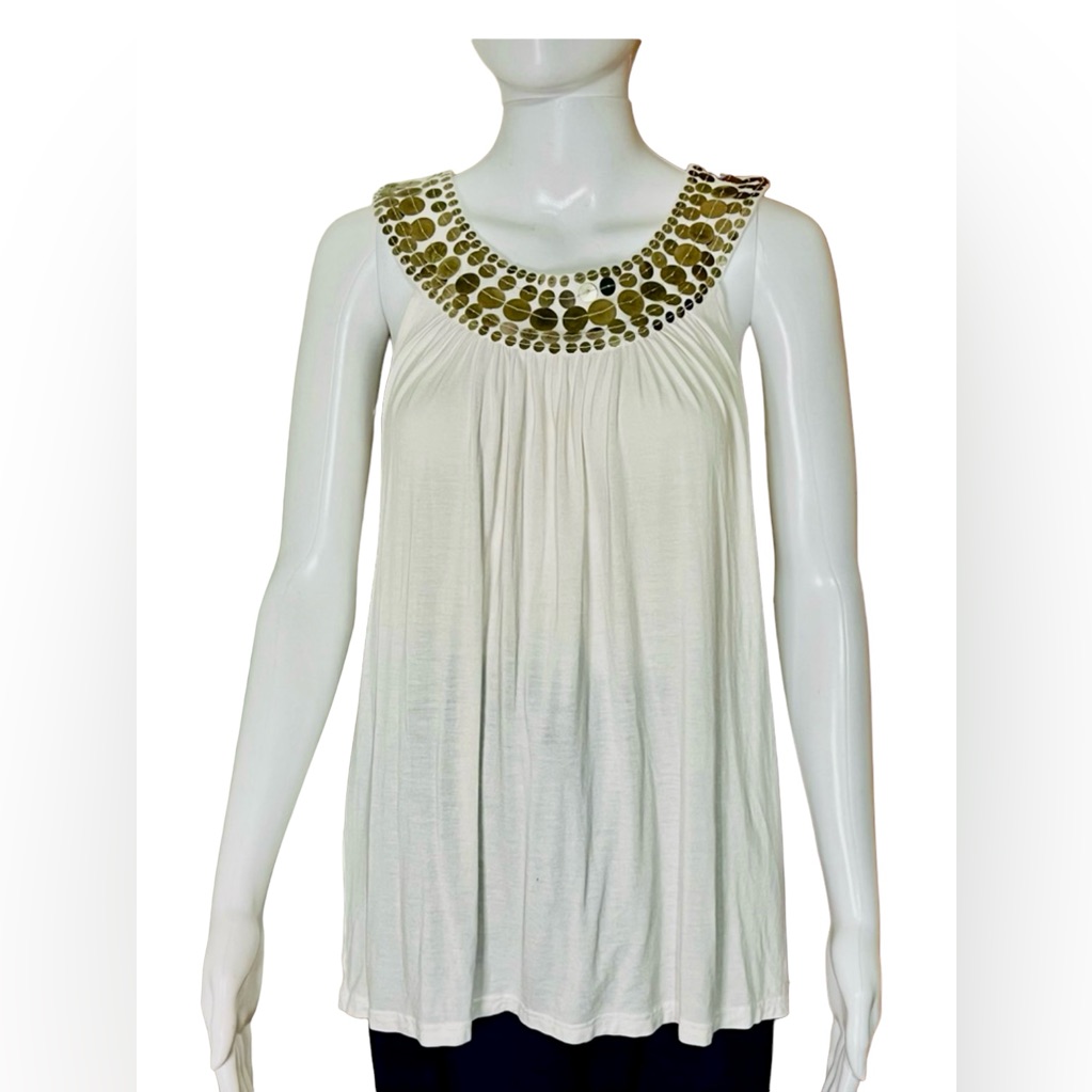 Michael Kors White Pullover Sleeveless Shirt Size Sp